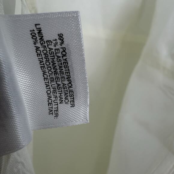 Kasper Artsy Textured Sleeveless Sheath Dress Size 14P White NEW - Picture 7 of 10